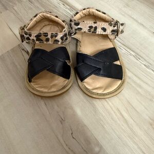 Kids Leopard Print Sandals